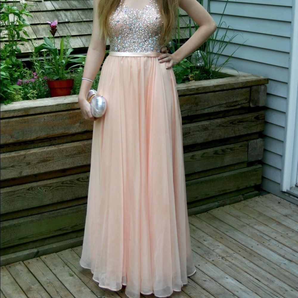 Pink prom  dress/formal ball gown‎